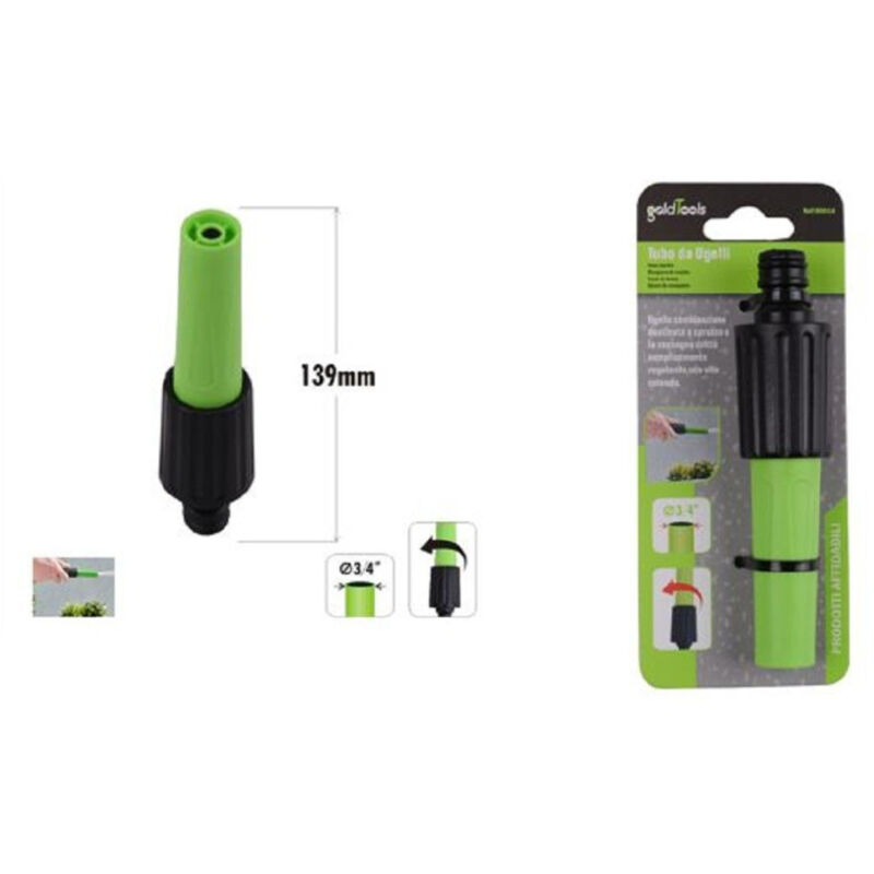foto del prodotto trade shop traesio kaela ugello di irrigazione del tubo giardino regolabile 2 modalit getto 3 4 90014 