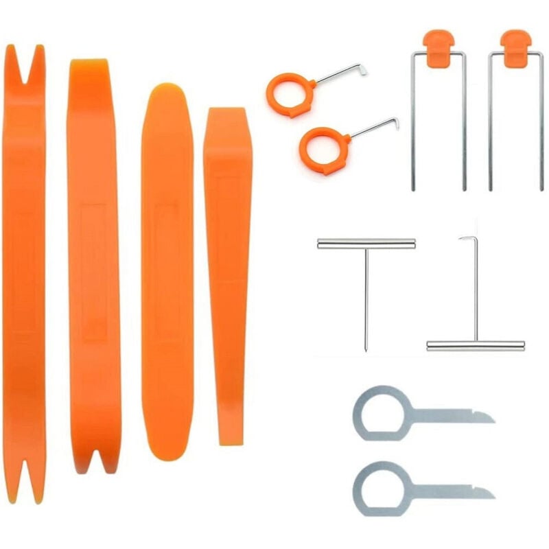 foto del prodotto trade shop traesio - kit 10pz strumento rimozione smontaggio pannelli auto autoradio porta cruscotto -