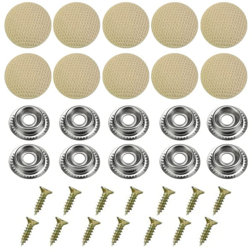 foto del prodotto trade shop traesio kit 20pz viti per riparazione tetto tettuccio scollato staccato auto color beige 