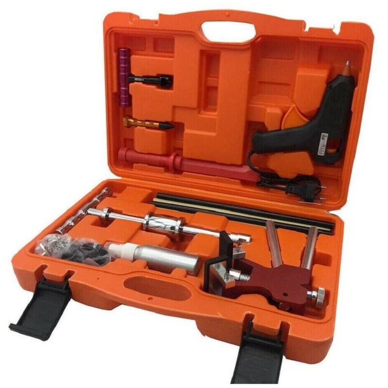 foto del prodotto trade shop traesio - kit 28 pz riparazione ammaccature botte auto tira bolle bozze senza verniciatura -