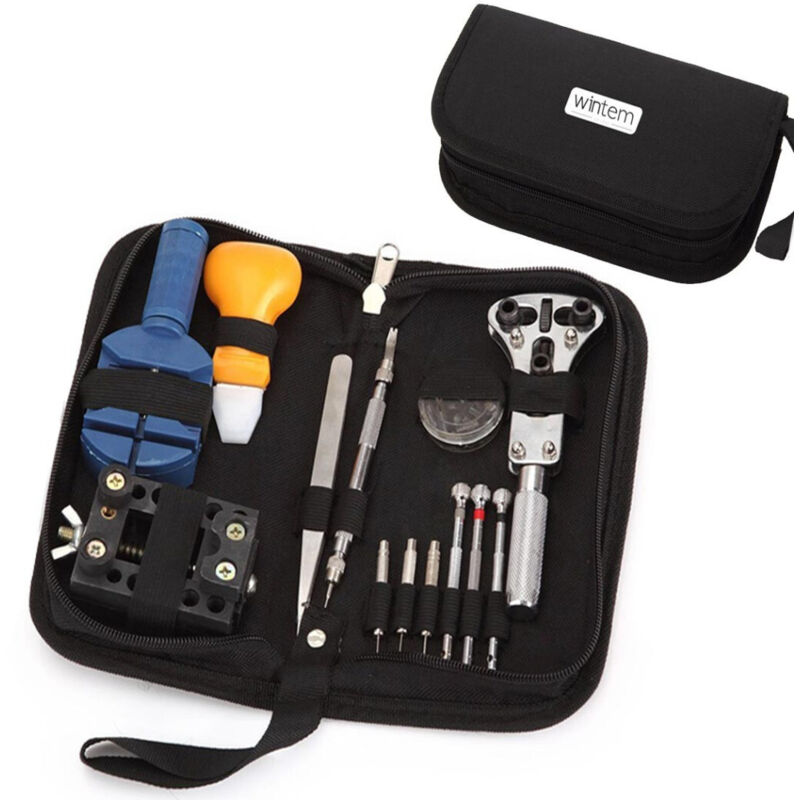 foto del prodotto trade shop traesio kit 30 pezzi riparazione ripara orologi orologiaio professionale 