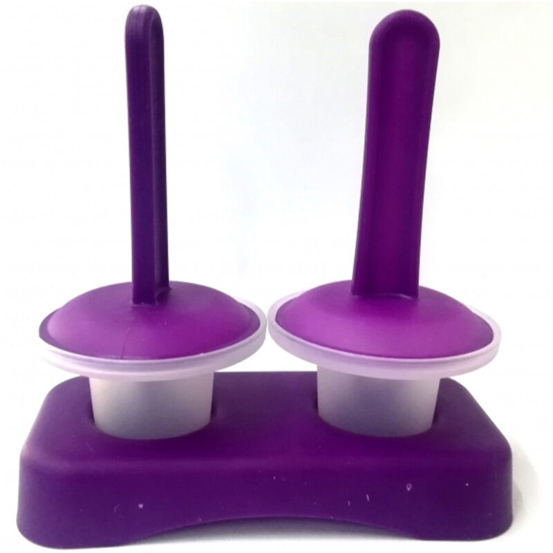 foto del prodotto trade shop traesio kit 4 formine mini per 4 ghiaccioli gelato stampi colorati bambini fai da te 