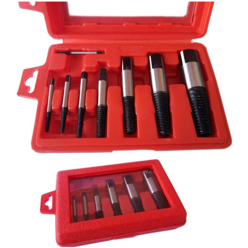 foto del prodotto trade shop traesio kit 8 estrattori conici per viti bulloni spezzate prigionieri estrattore conico 