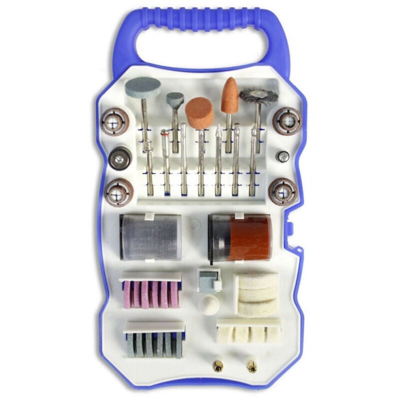 foto del prodotto trade shop traesio kit 82 accessori mini trapano dremel punte inserti per lucidare levigare 