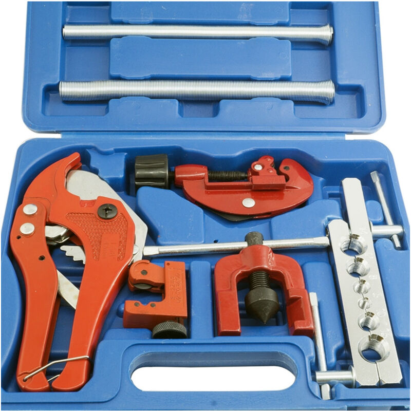 foto del prodotto trade shop traesio kit 9 pezzi tagliatubi bordatura per tubi piegatubi tagliatubo cortellatrice 