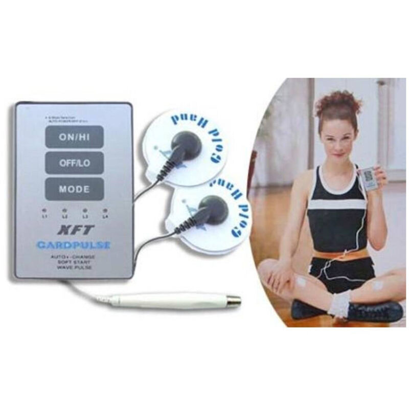 foto del prodotto trade shop traesio - kit elettrostimolatore agopuntura massaggiatore terapeutico frequenza xft 808 -