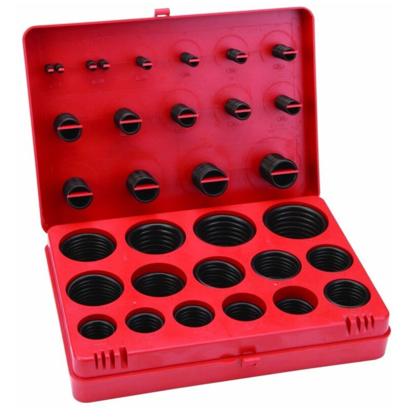 foto del prodotto trade shop traesio kit guarnizioni o ring 32 misure diverse 419 pz pezzi oring anelli gommini 