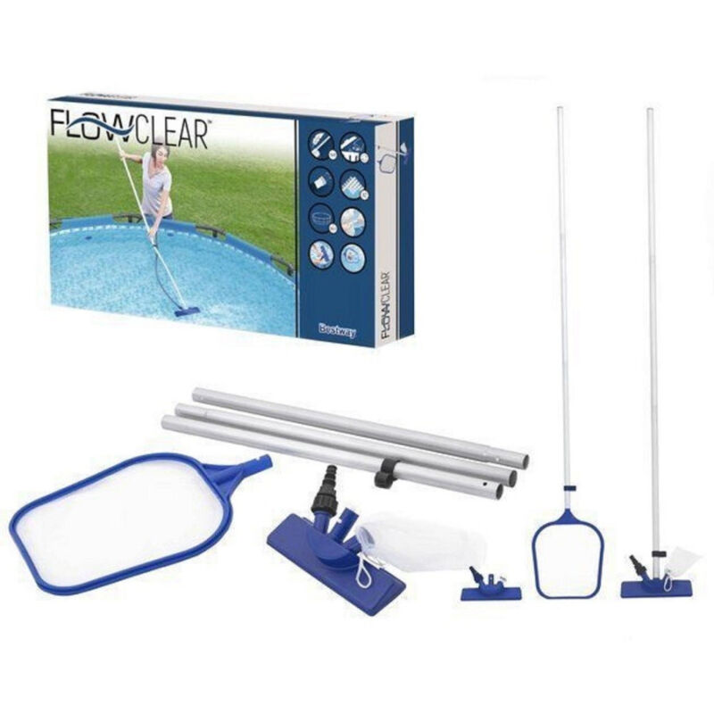 foto del prodotto trade shop traesio kit pulizia standard 203cm per manutenzione piscine fino a diametro 366 cm 58013 