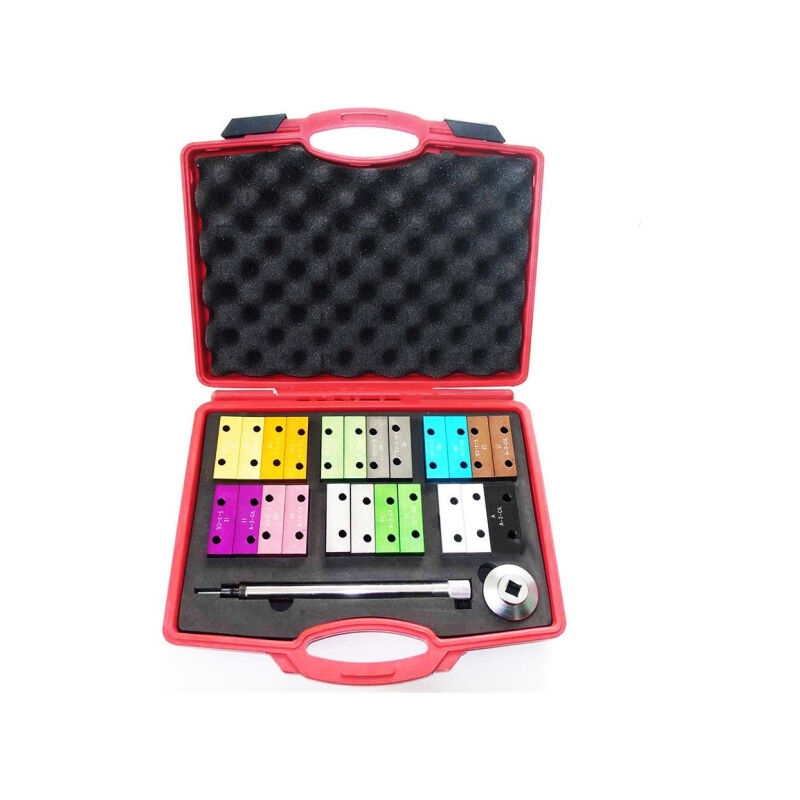 foto del prodotto trade shop traesio kit regolazione messa in fase motori albero a camme 25 pz cinghia distribuzione 