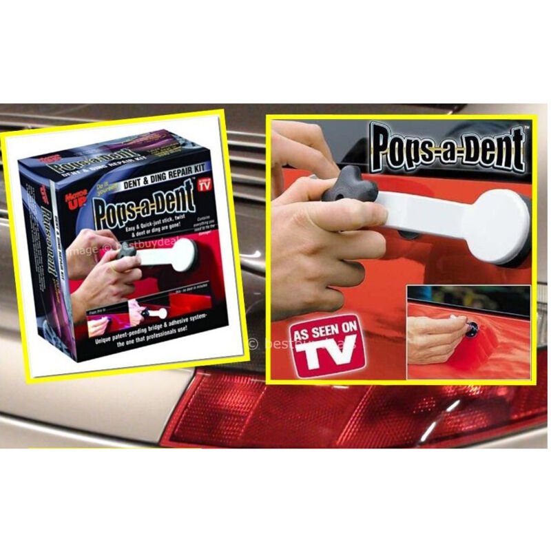 foto del prodotto trade shop traesio - kit ripara auto ammaccatture pops a dent bolli bozze urti carrozzeria tirabollo -