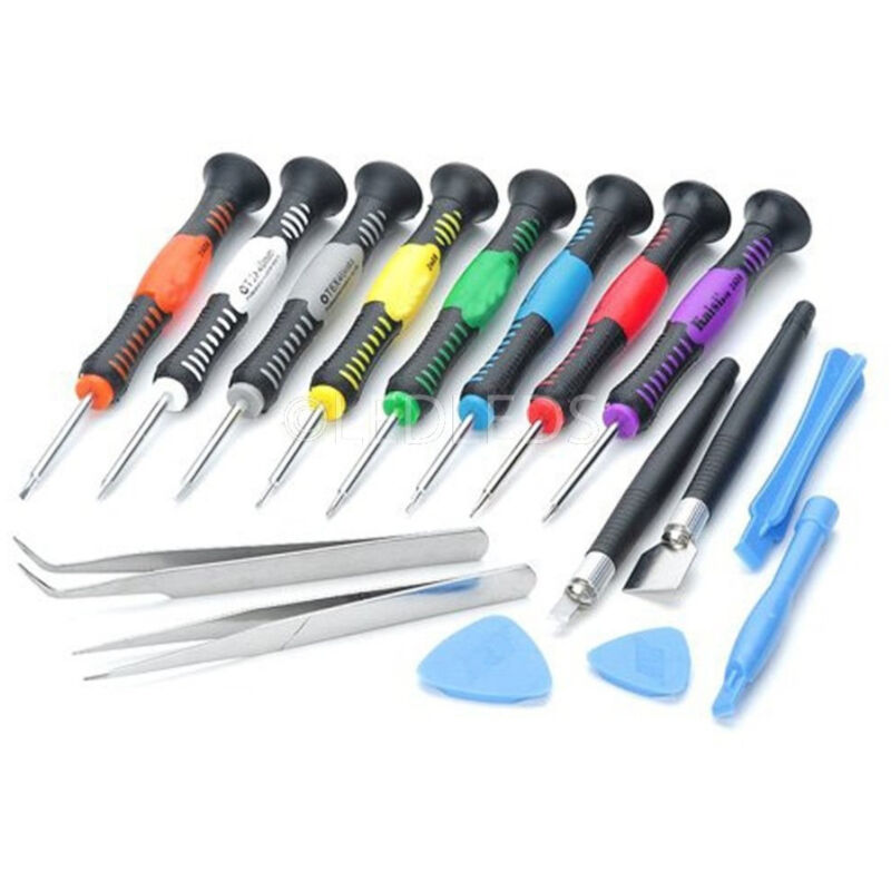 foto del prodotto trade shop traesio kit riparazione per smartphone set 16 in 1 pezzi cacciaviti apertura leve 