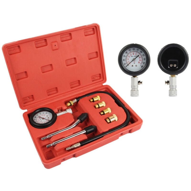foto del prodotto trade shop traesio kit tester pressione di compressione per motori misuratore auto pistone cilindri 
