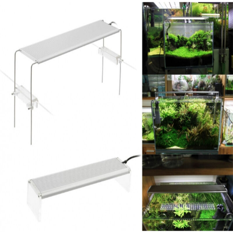 foto del prodotto trade shop - traesio - lampada 48w luce plafoniera allungabile estendibile led acquario bordo 120-150cm -