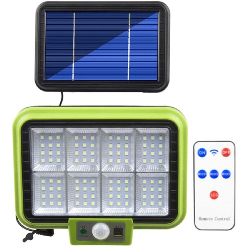 foto del prodotto trade shop traesio lampada a energia solare sensore movimento 3 modalit impermeabile scale giardino 