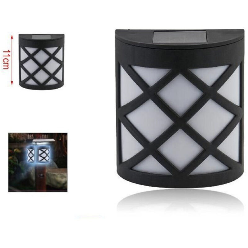 foto del prodotto trade shop traesio lampada ad energia solare applique da muro parete a led 11 cm giardini 2003001 