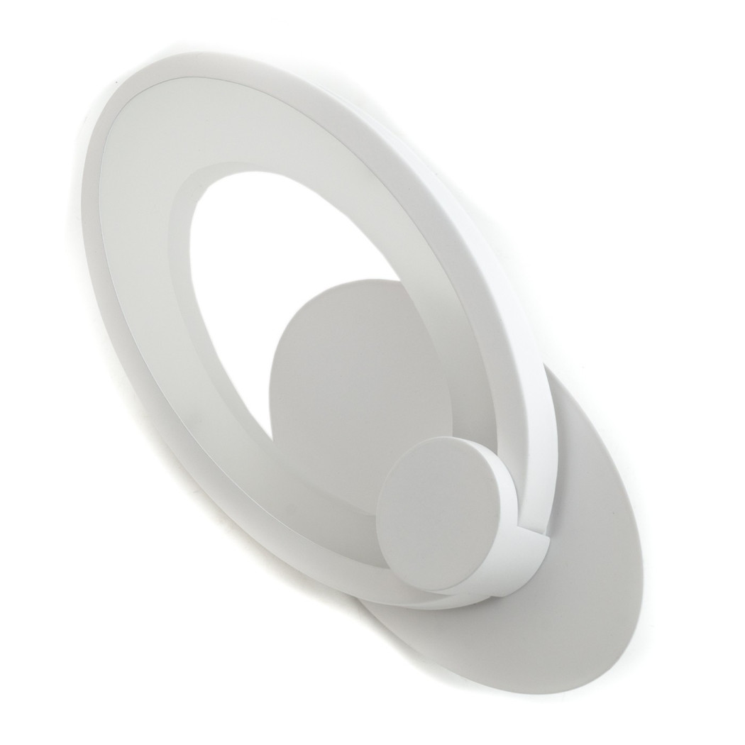 foto del prodotto trade shop traesio lampada applique led parete muro ovale 10w driver incluso 220v luce fredda 6500k 