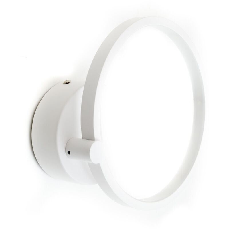 foto del prodotto trade shop traesio lampada applique led parete muro tonda circolare fris 3172 driver incluso 220v 