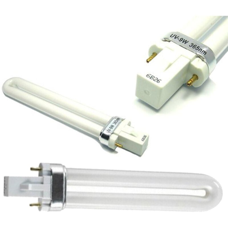 foto del prodotto trade shop traesio lampada bulbo uv 9w per ricambio lampade ricostruzione unghie nail art 
