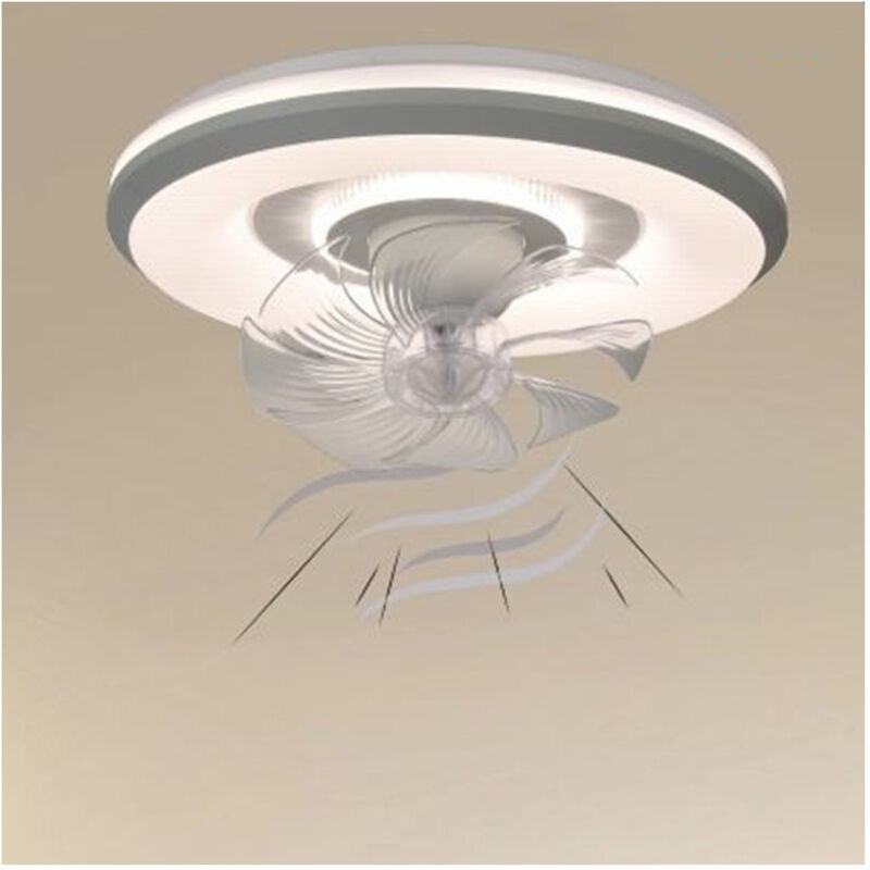 foto del prodotto trade shop traesio lampada con ventola ventilatore plafoniera da soffitto led luce 3200k 6500k 33252 