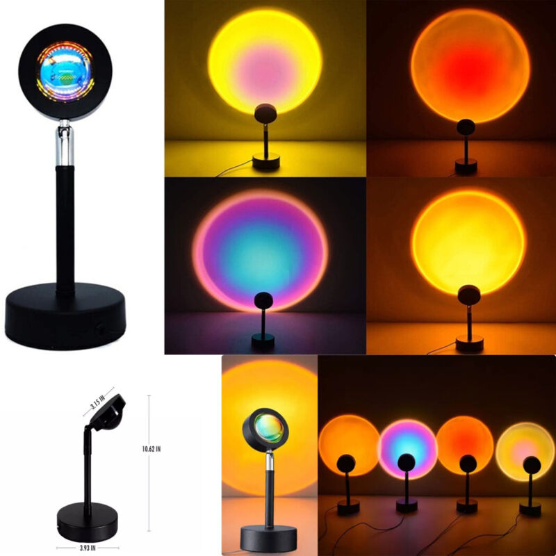 foto del prodotto trade shop traesio lampada creazione atmosfera illuminazione rotabile 180 effetto tramonto 