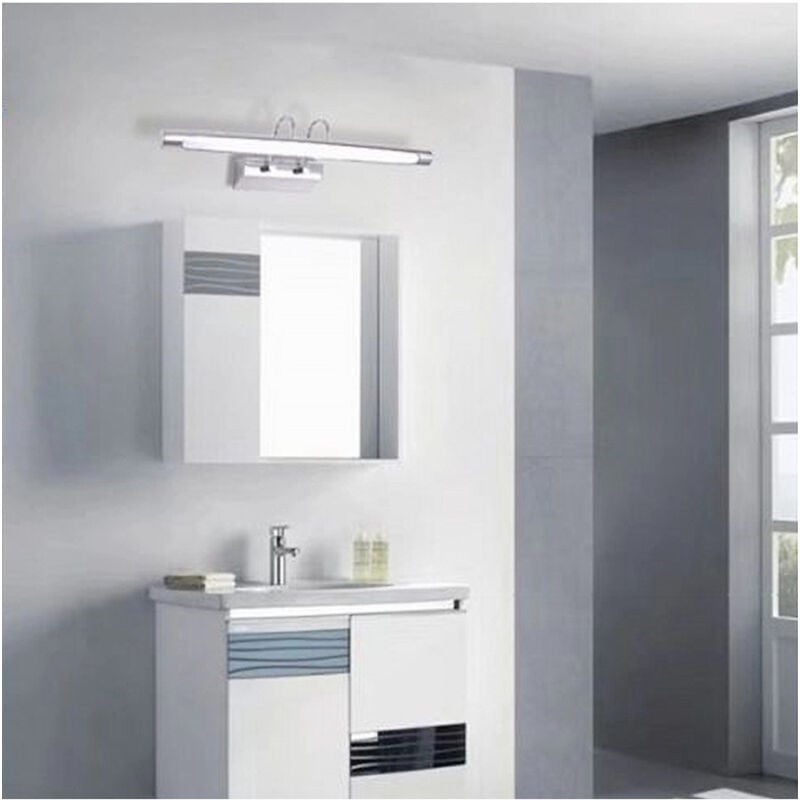foto del prodotto trade shop traesio lampada da specchio led 12w 3 modalit di luce fredda calda naturale ip40 f03 3c 