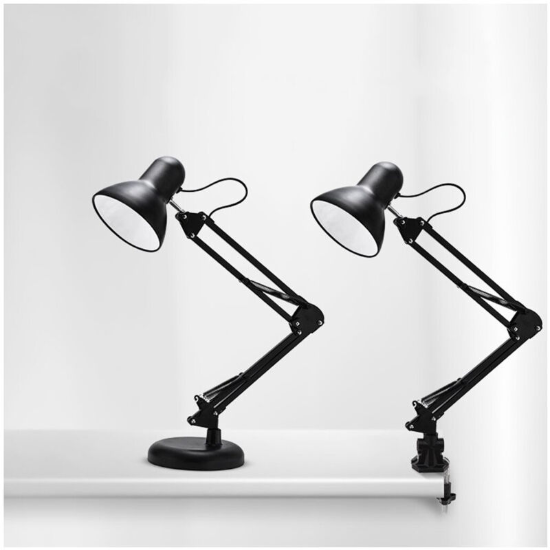 foto del prodotto trade shop traesio lampada da tavolo con morsetto orientabile x estetista snodabile e27 colori 60w 
