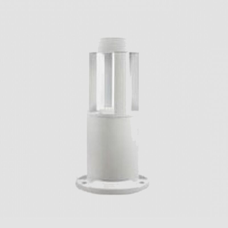 foto del prodotto trade shop traesio lampada da terra segnapasso da giardino ip65 in alluminio vetro 12 w es59 bianco bianco caldo 