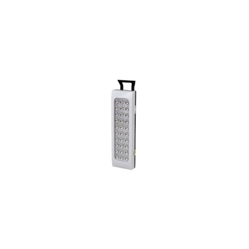 foto del prodotto trade shop traesio lampada di emergenza dp 30 led bianco ricaricabile portatile torcia 3w 1600mah 