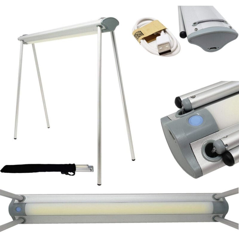 foto del prodotto trade shop traesio lampada estetista tavolo scrivania led luce bianca dimmerabile ricaricabile 