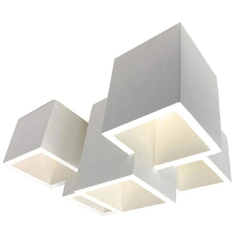 foto del prodotto trade shop traesio lampada in gesso a 5 cubi da soffitto lampadario supporto faretti gu10 gs c06 5 