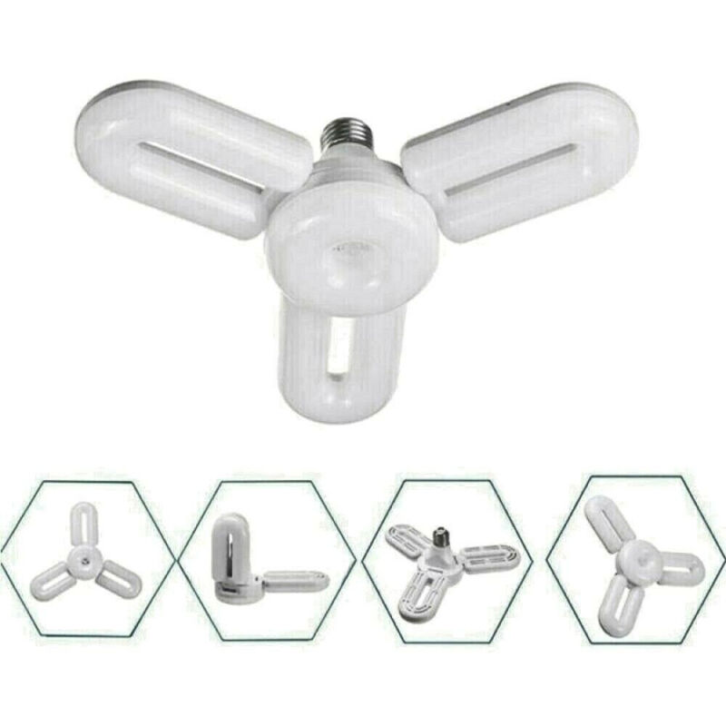 foto del prodotto trade shop traesio lampada lampadario deformabile lampadina led 35w 6500k 3 vie bianca e27 ccl 3 1 