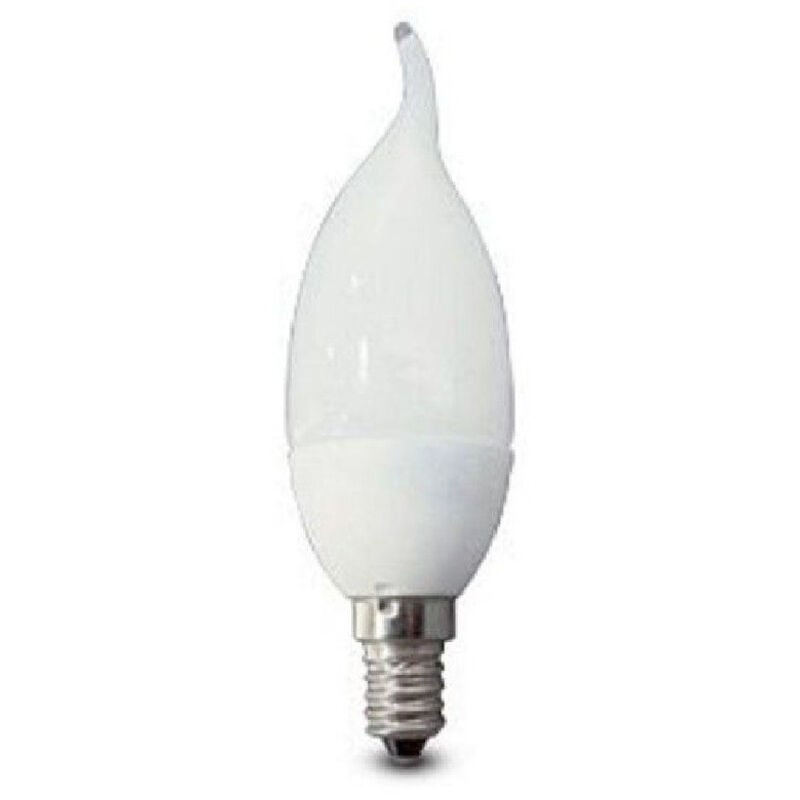 foto del prodotto trade shop traesio lampada lampadina led 4w watt e14 luce bianca calda fredda fiamma in ceramica bianco caldo 