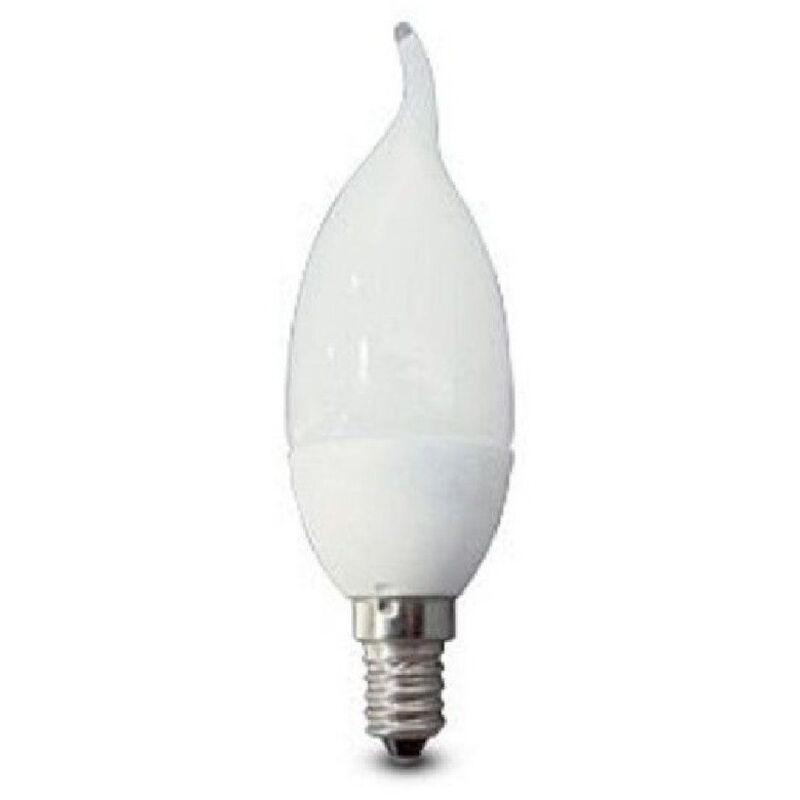 foto del prodotto trade shop traesio lampada lampadina led 4w watt e14 luce bianca calda fredda fiamma in ceramica bianco freddo 