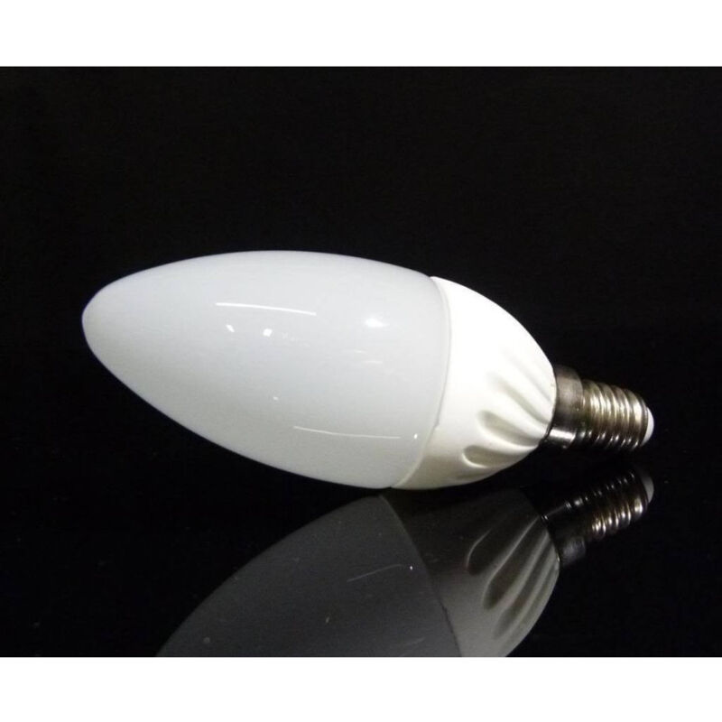 foto del prodotto trade shop traesio lampada lampadina led 4w watt e14 luce bianca calda fredda oliva in ceramica bianco freddo 