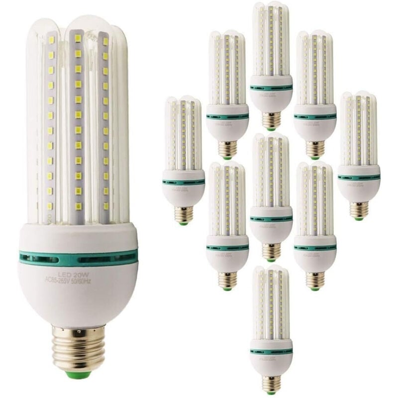 foto del prodotto trade shop traesio lampada lampadina led bulb 2835 4u e27 104smd 20w ac85 265v 6000k bianco caldo 