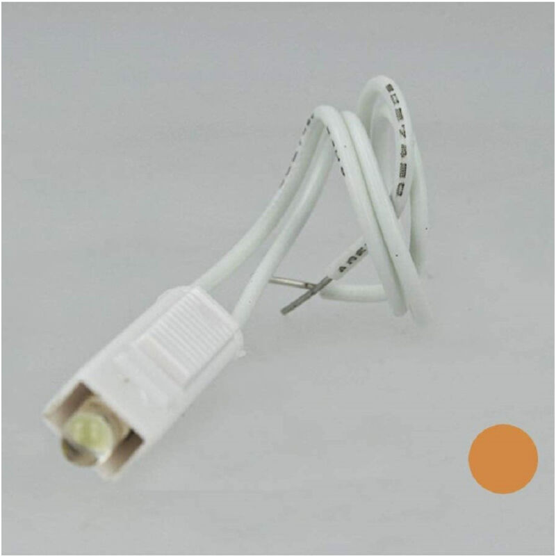 foto del prodotto trade shop traesio lampada led 220v 0.5w per comandi assiali compatibile bticino axolute arancione