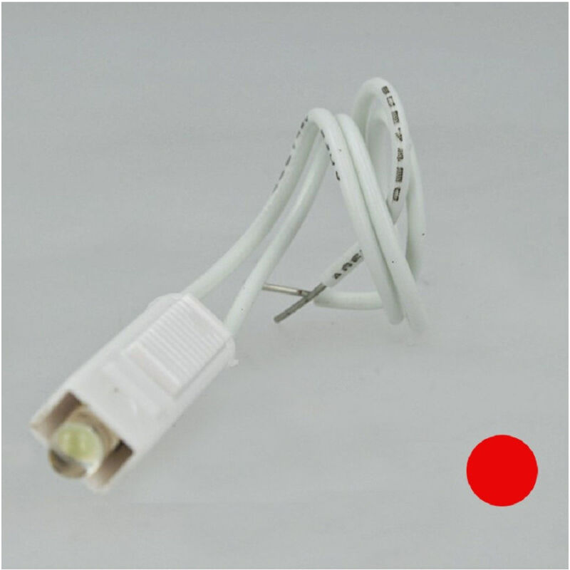 foto del prodotto trade shop traesio lampada led 220v 0.5w per comandi assiali compatibile bticino axolute rosso