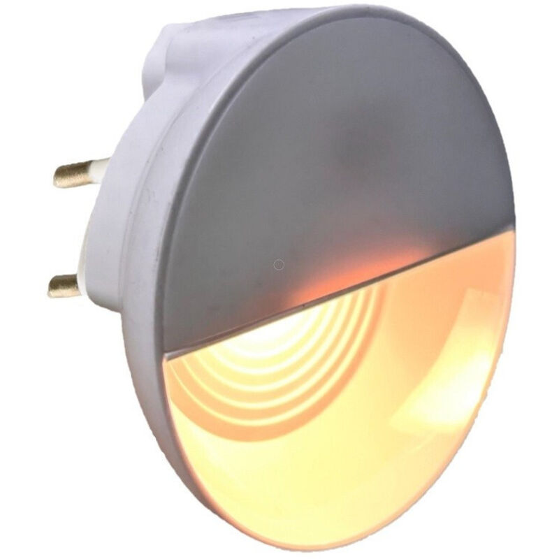 foto del prodotto trade shop traesio - lampada led con spina luce notturna segnapasso sensore movimento 0.4w xggyd-002 - -bianco caldo -