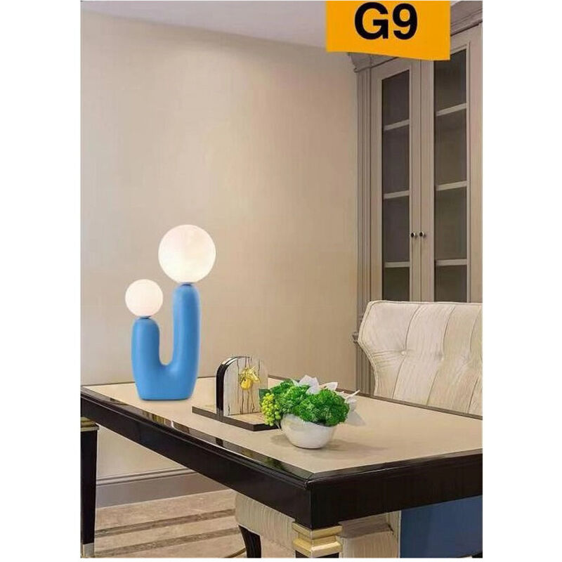 foto del prodotto trade shop traesio lampada led da tavolo lume alien attacco 2xg9 max 60w ip20 varie colorazioni d14 blu