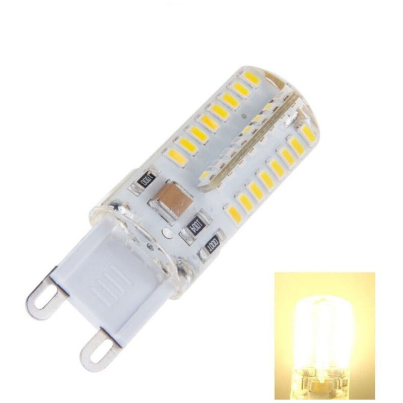 foto del prodotto trade shop traesio lampada led g9 220v 5w 64 led luce calda fredda oltre 500 lumen alta luminosit bianco caldo 