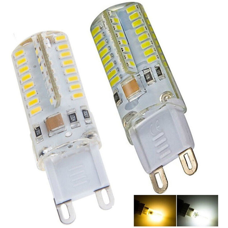 foto del prodotto trade shop traesio lampada led g9 220v 5w 64 led luce calda fredda oltre 500 lumen alta luminosit bianco freddo 