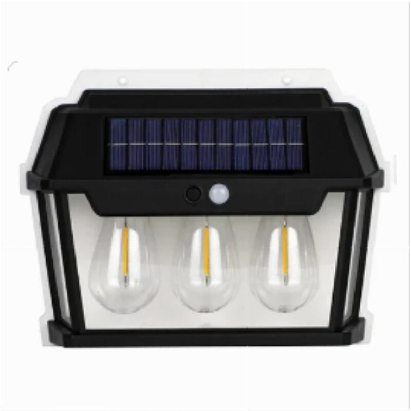 foto del prodotto trade shop traesio lampada luce faretto solare faro esterno sensore movimento luce calda 38 watt 