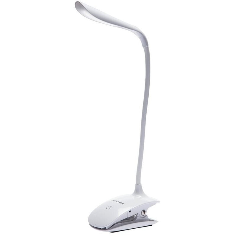 foto del prodotto trade shop traesio lampada moderna flessibile led da tavolo 3 lunga durata batteria ricaricabile 