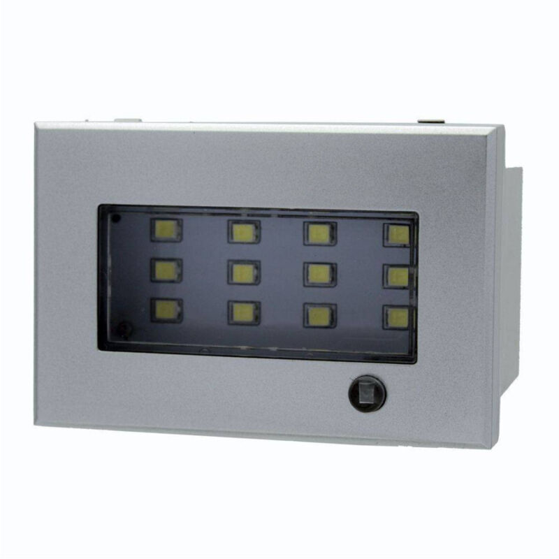 foto del prodotto trade shop traesio lampada segnapasso led 3m 220v silver compatibile con bticino axolute 