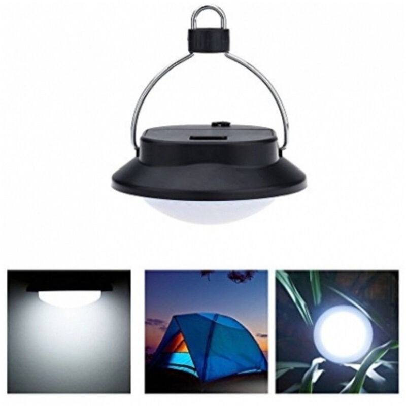 foto del prodotto trade shop traesio lampada sospensione lanterna emergenza led con paralume luce fredda portatile 
