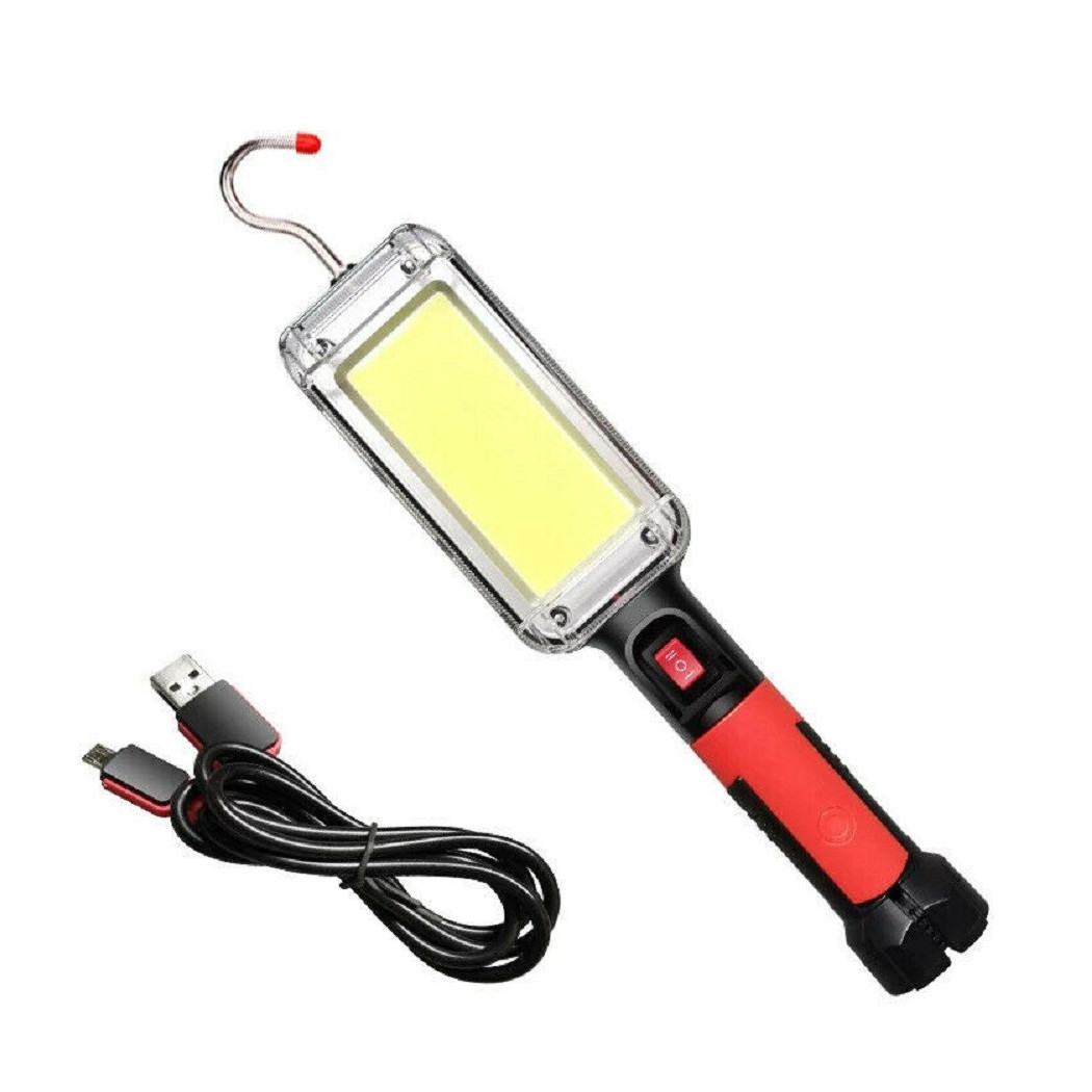 foto del prodotto trade shop traesio lampada torcia lavoro base calamitata portatile 20w led ricaricabile 8859 b 