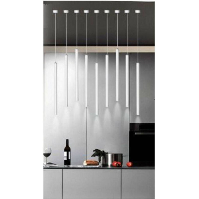 foto del prodotto trade shop traesio lampadario da soffitto led 3 watt punto luce fredda calda naturale bianco a11 b bianco freddo 
