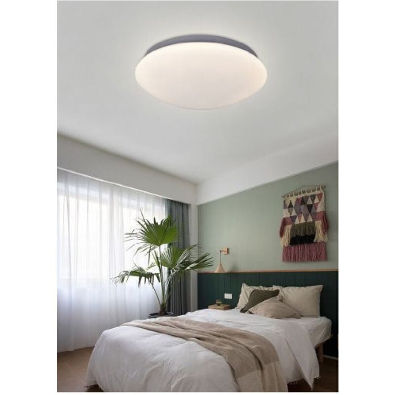 foto del prodotto trade shop traesio lampadario da soffitto plafoniera led 24 watt cupola diversi toni di luce c0 bianco naturale 