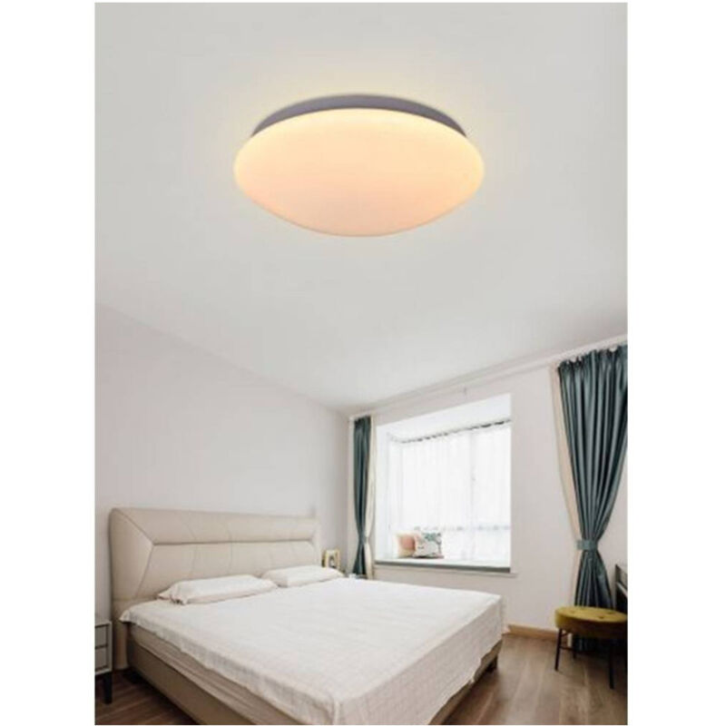 foto del prodotto trade shop traesio lampadario da soffitto plafoniera led 36 w cupola diversi toni di luce c01 36 bianco caldo 