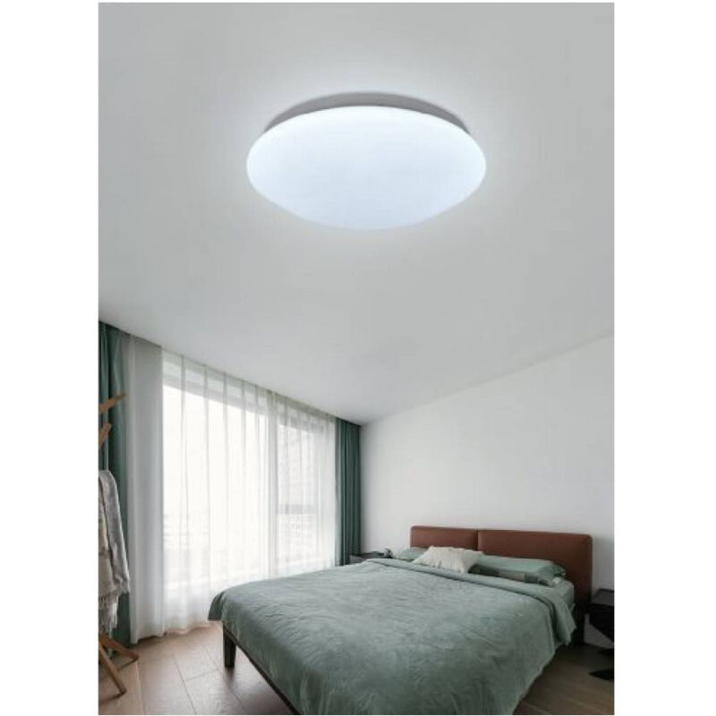 foto del prodotto trade shop traesio lampadario da soffitto plafoniera led 36 w cupola diversi toni di luce c01 36 bianco freddo 